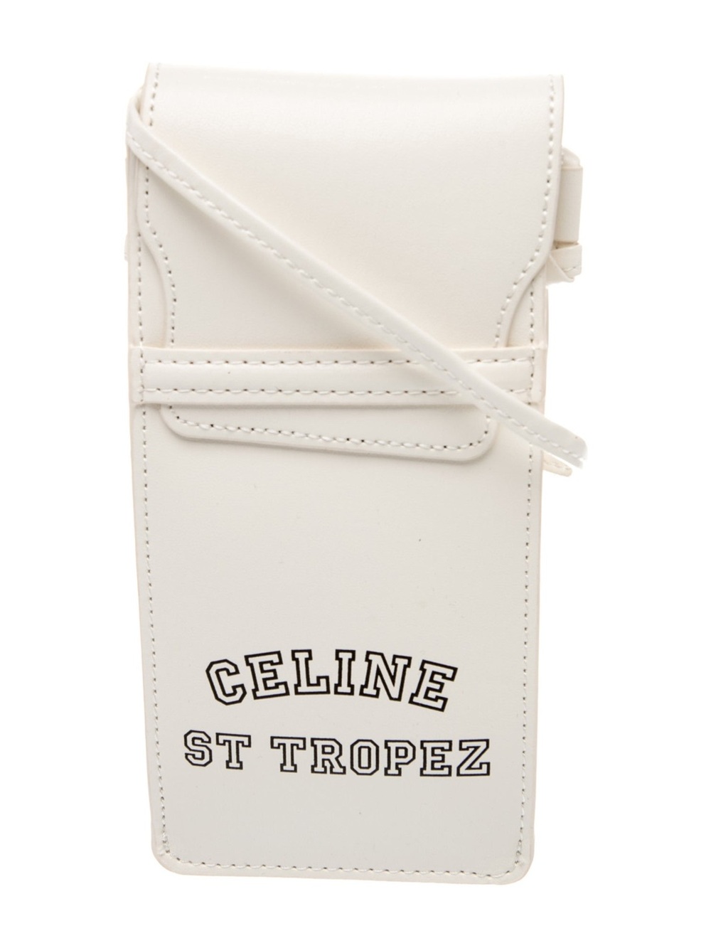 Celine White St Tropez Crossbody Phone Pouch